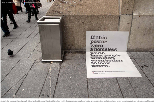 illusztráció homeless poster